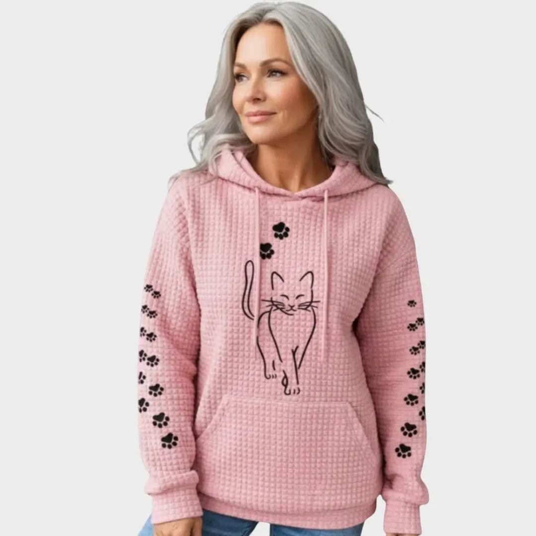 Fatinha | Suéter con Estampado de Gato Alba Madrid