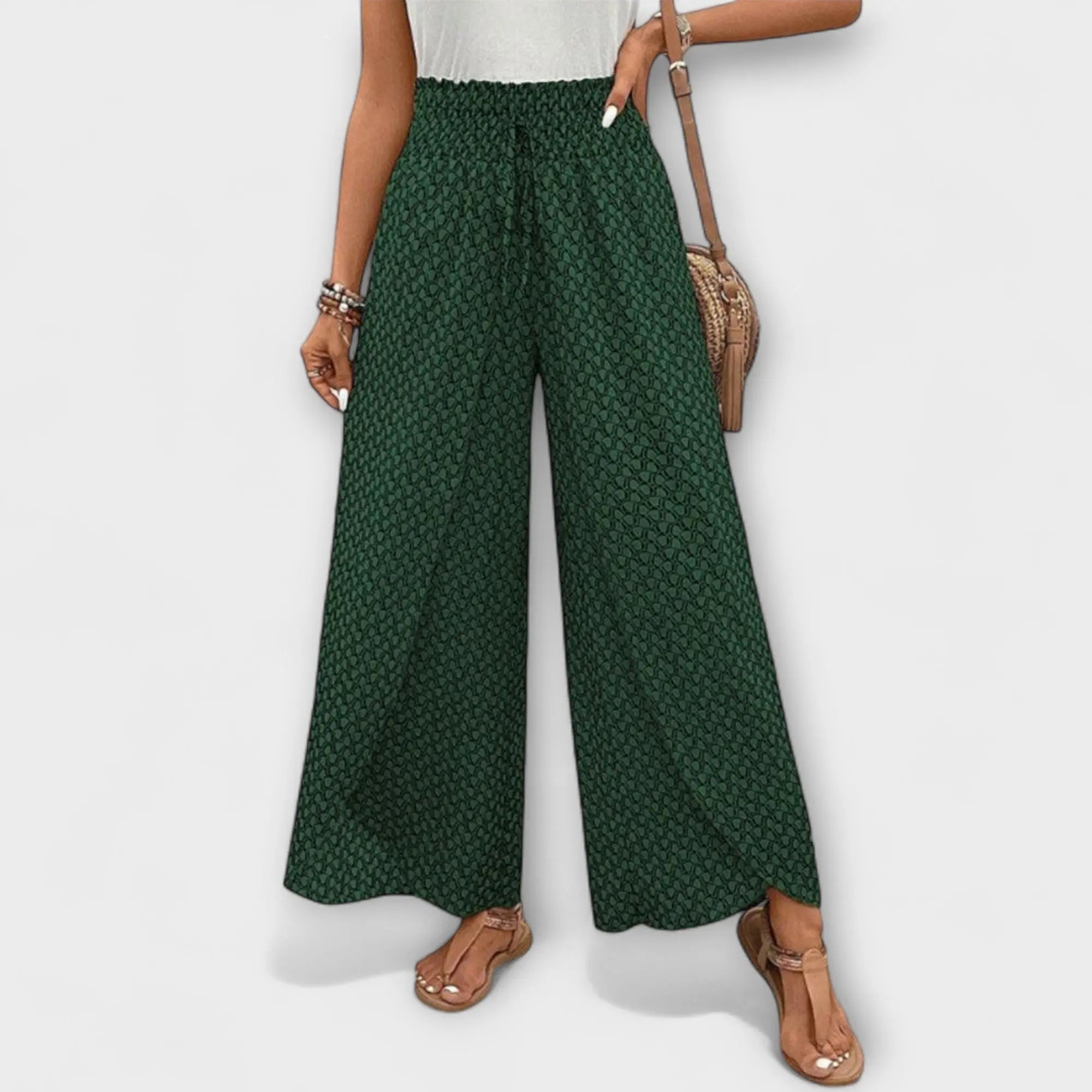Chiara - Elegante Pantalón Palazzo Alba Madrid