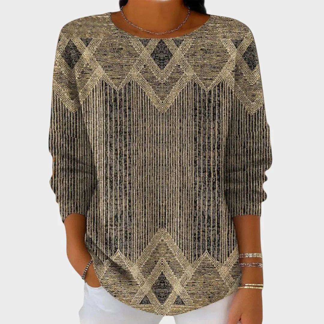 Margaret |  Blusa Vintage con Estampado Alba Madrid