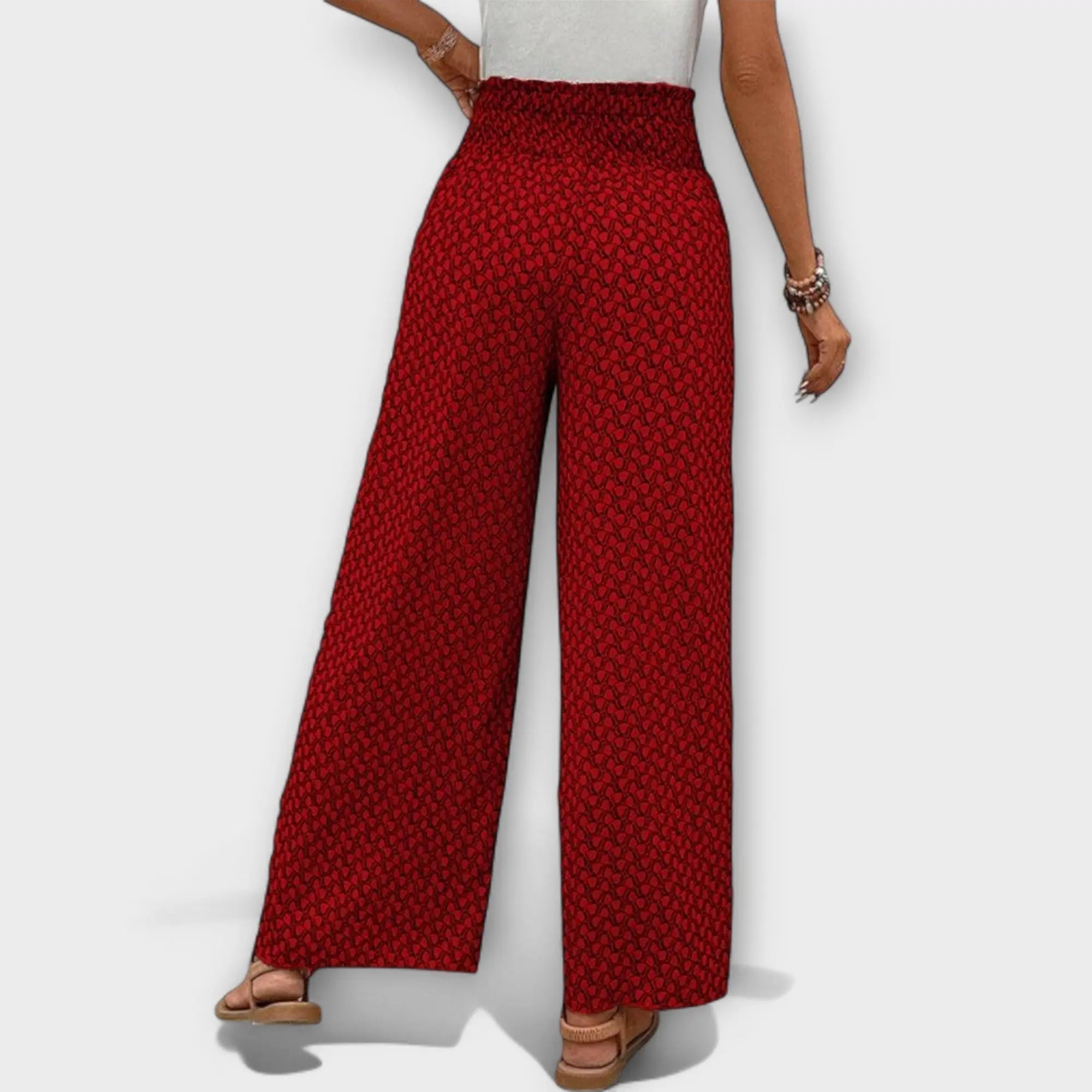 Chiara - Elegante Pantalón Palazzo Alba Madrid