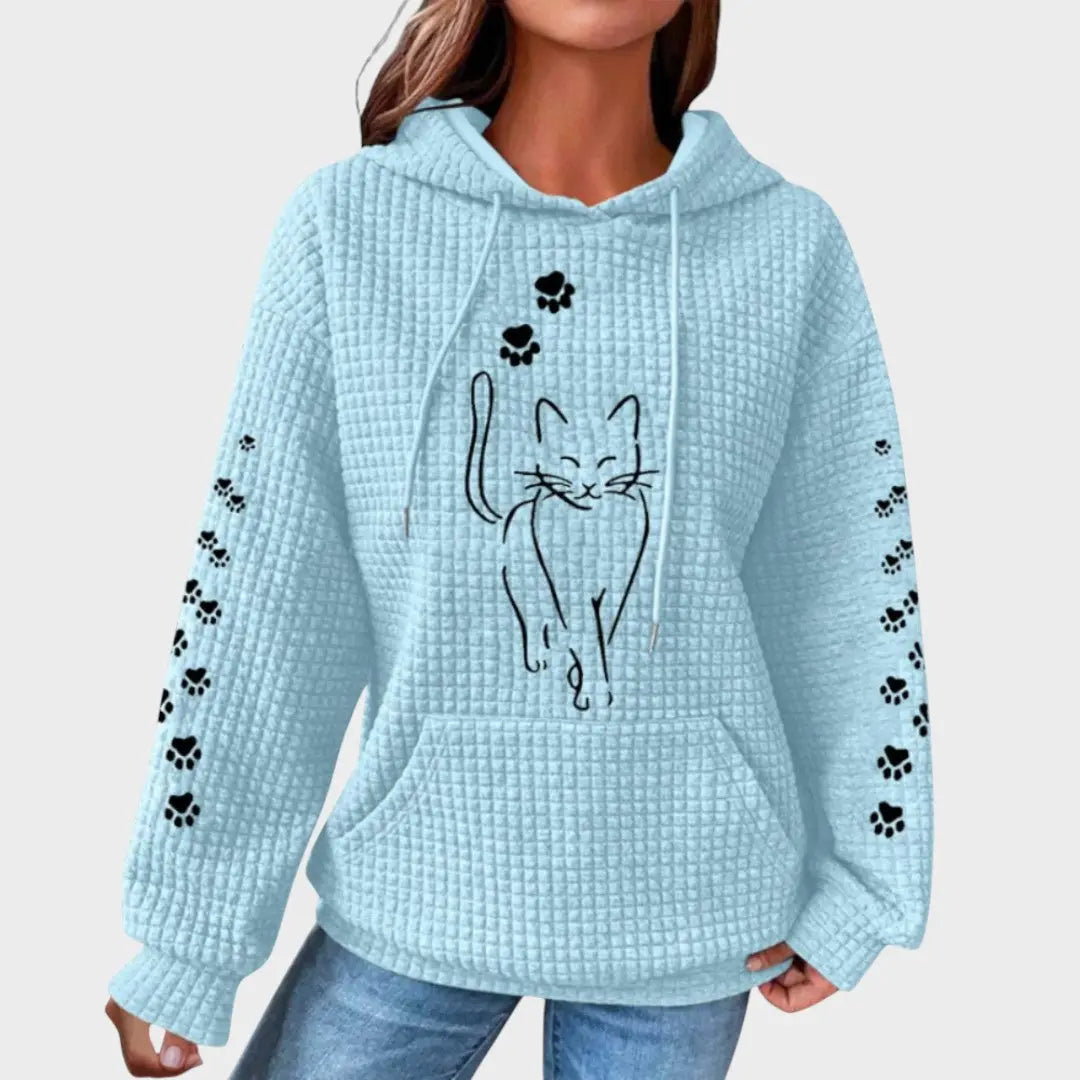 Fatinha | Suéter con Estampado de Gato Alba Madrid