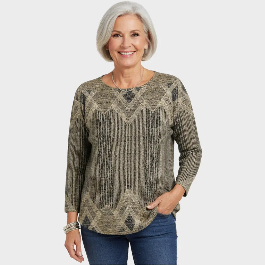Margaret |  Blusa Vintage con Estampado Alba Madrid