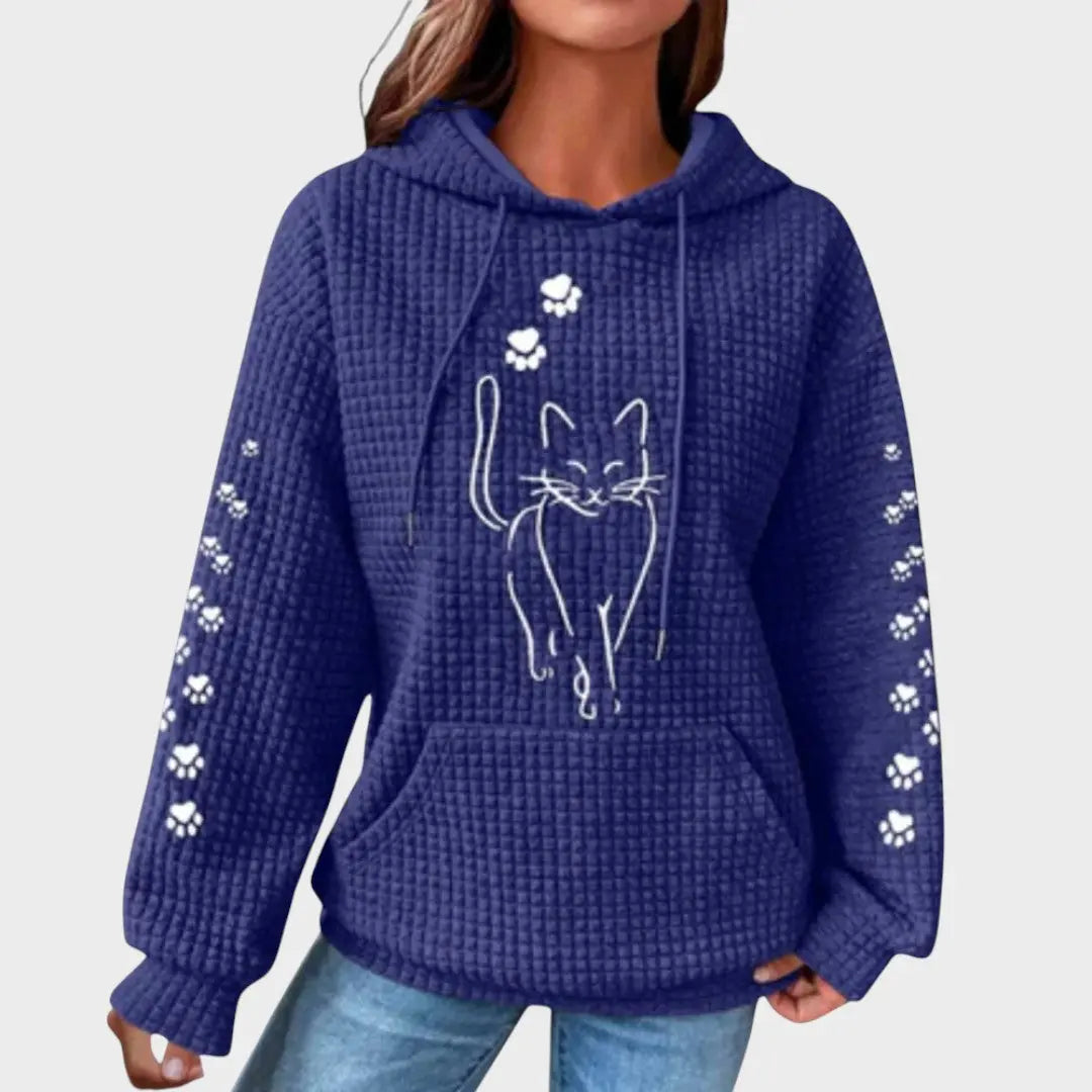 Fatinha | Suéter con Estampado de Gato Alba Madrid