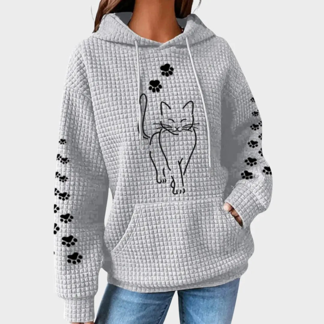 Fatinha | Suéter con Estampado de Gato Alba Madrid