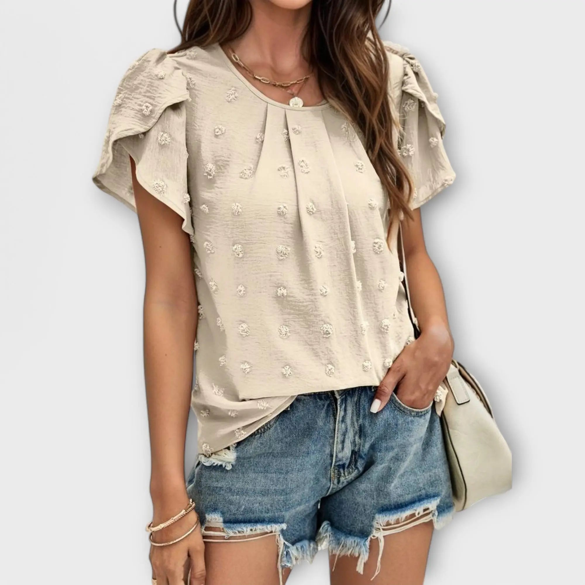 Laura | La blusa de lunares ideal Alba Madrid