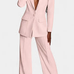 Marnie Conjunto de Blazer a Medida y Pantalones de Pierna Ancha Alba Madrid