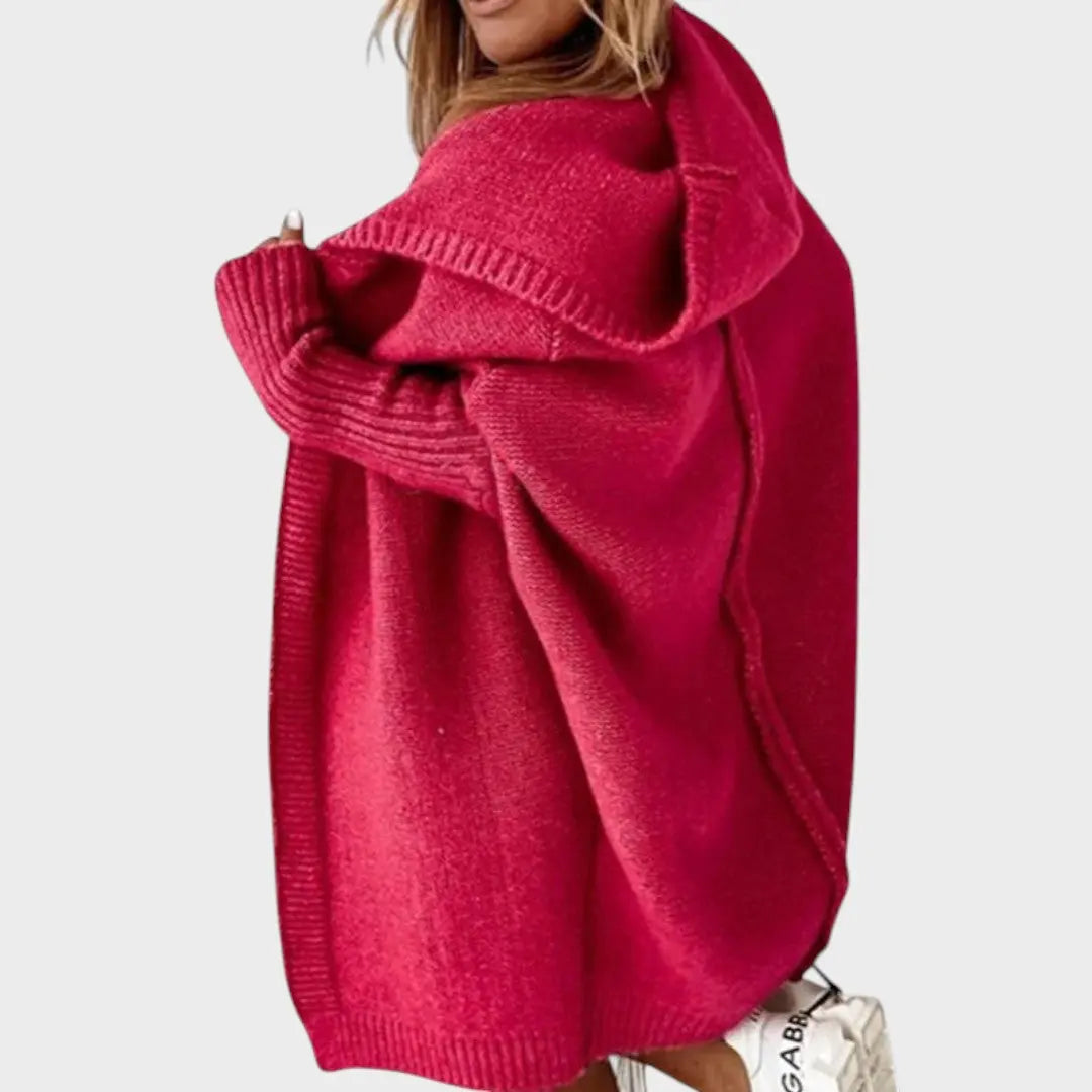 Marcela |  Cárdigan de Punto con Capucha Oversized Alba Madrid