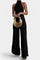 Pilarica Conjunto Plisado con Top Asimétrico Halter y Pantalón Fluido Alba Madrid