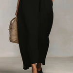 Carmen | Vestido Maxi con Bloques de Colores y Tirantes de Espagueti Alba Madrid