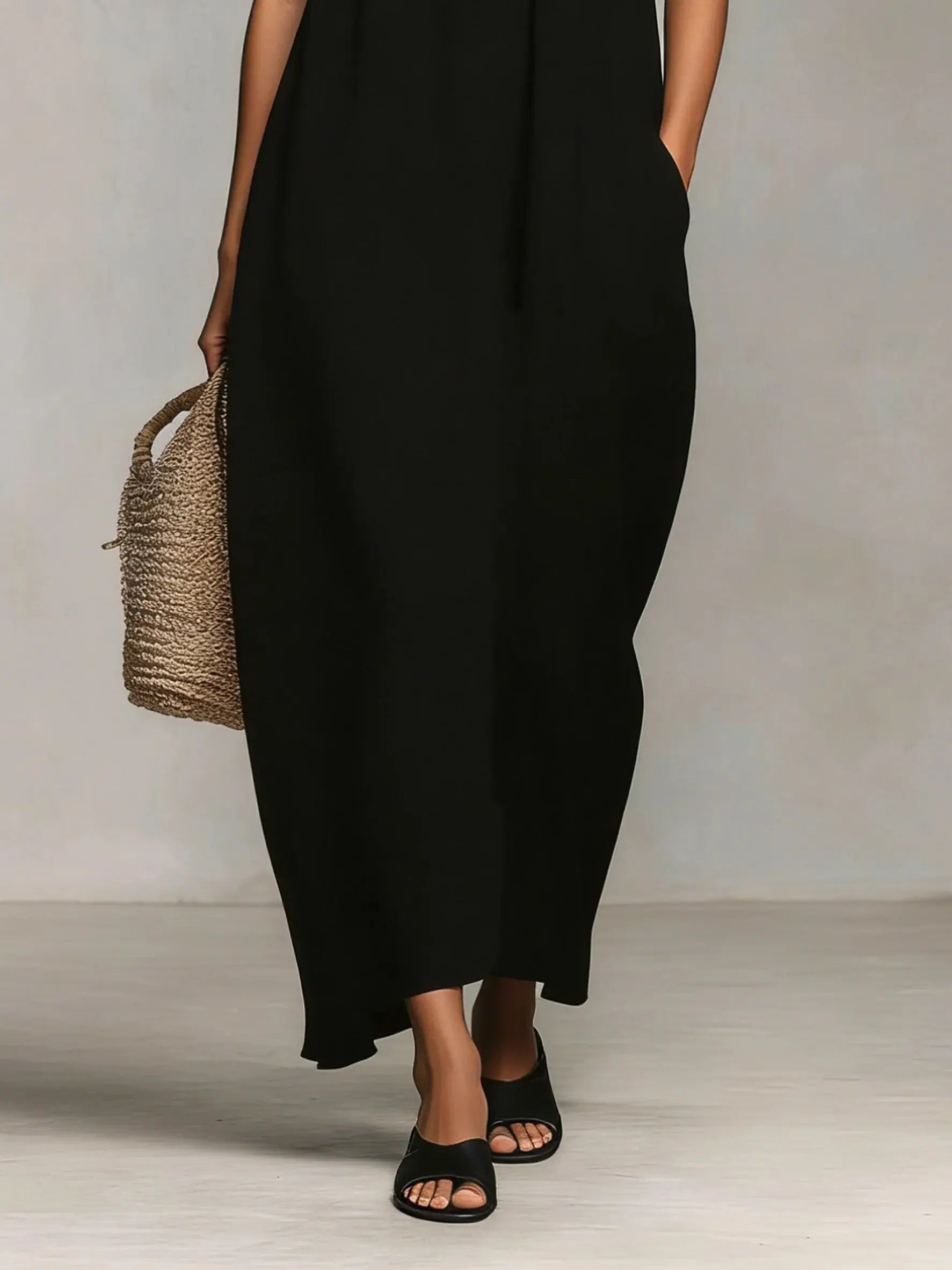 Carmen | Vestido Maxi con Bloques de Colores y Tirantes de Espagueti Alba Madrid