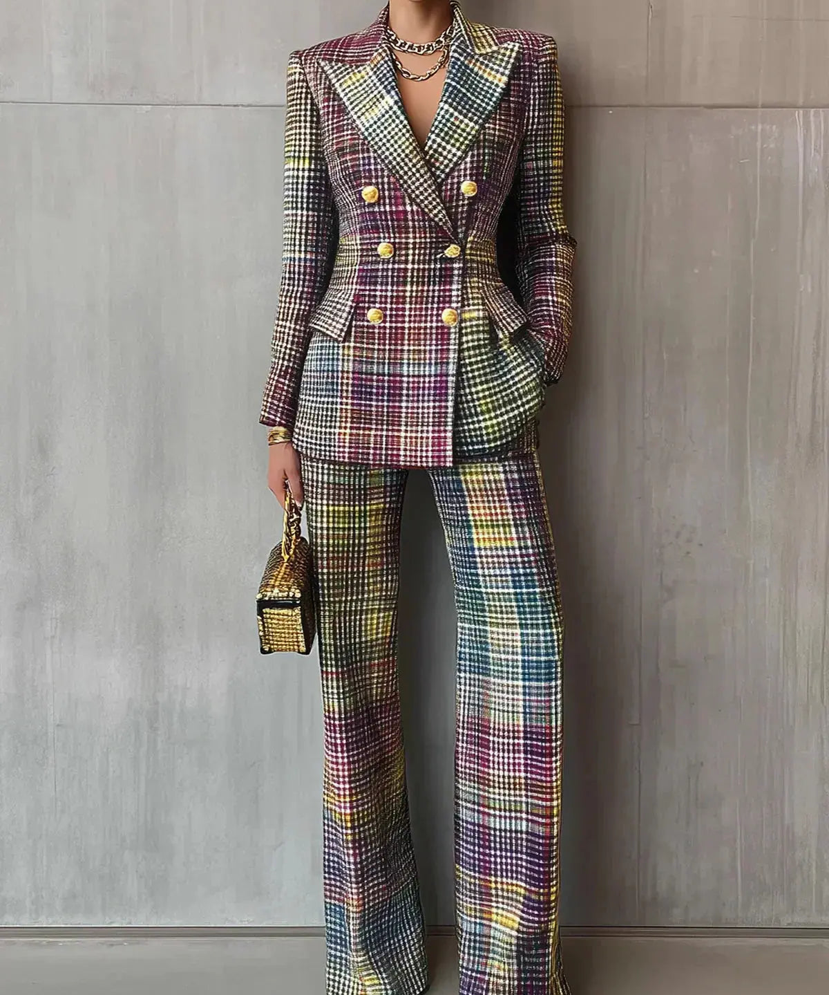 Haily |  Conjunto de Traje con Estampado Colorido Alba Madrid