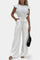 Shalonda Mono Elegante sin Mangas con Lazo Alba Madrid