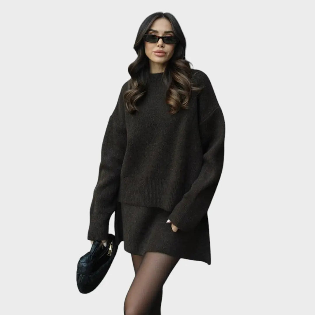 Lara | Conjunto de Falda y Suéter de Punto Alba Madrid