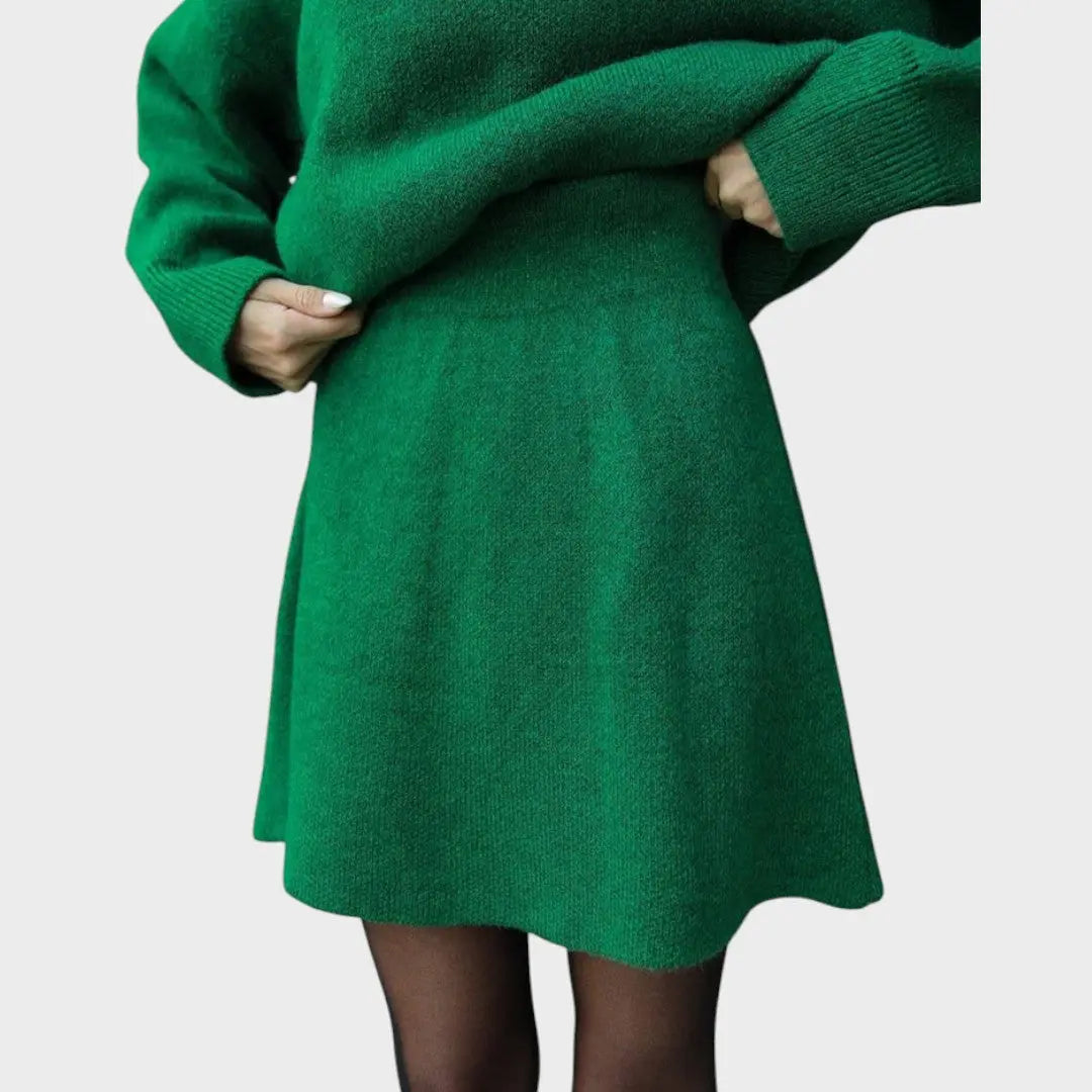 Lara | Conjunto de Falda y Suéter de Punto Alba Madrid