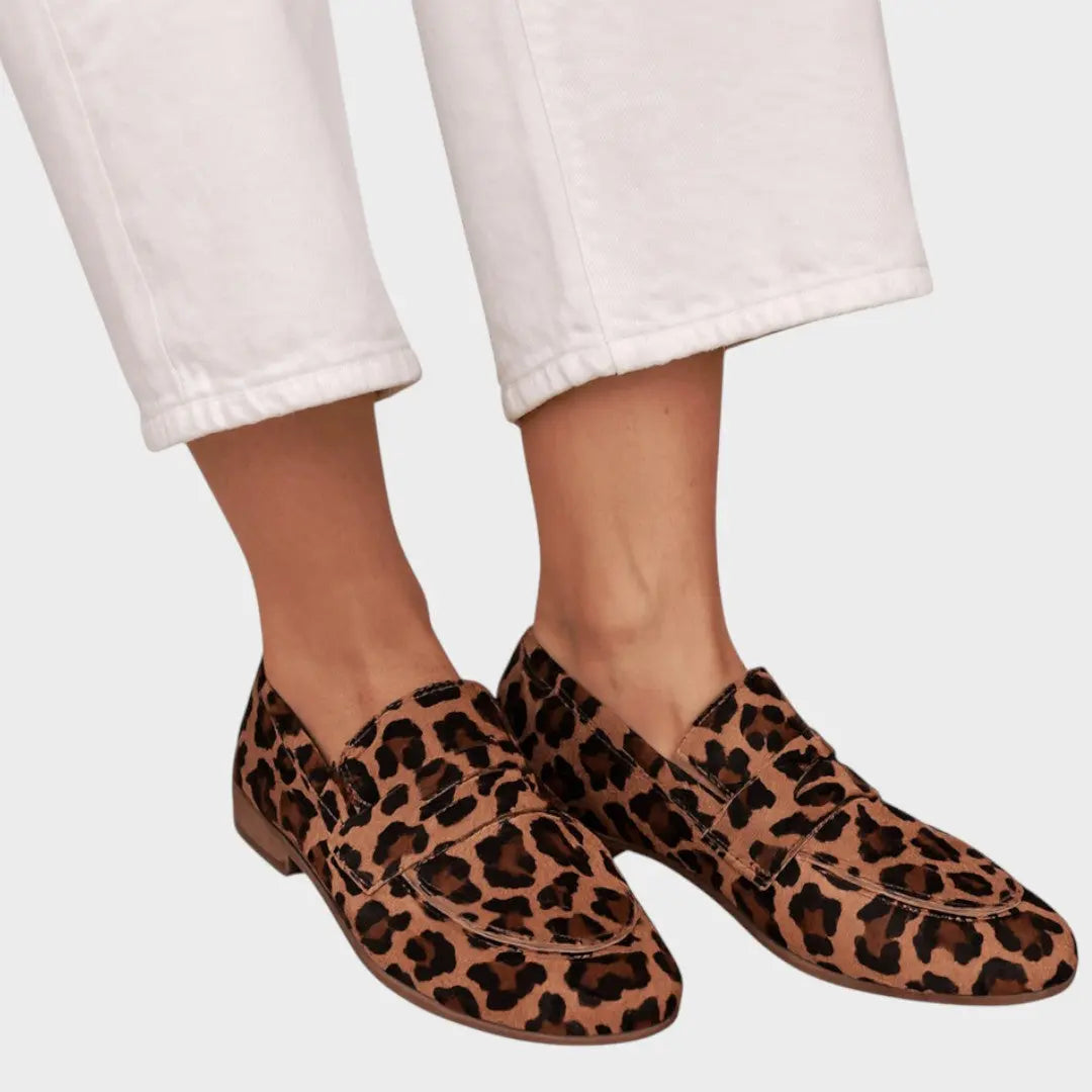 Sabrina | Mocasines con Estampado de Leopardo Alba Madrid