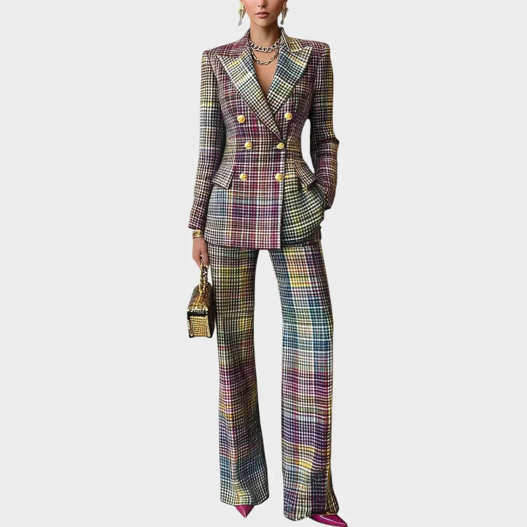 Haily |  Conjunto de Traje con Estampado Colorido Alba Madrid