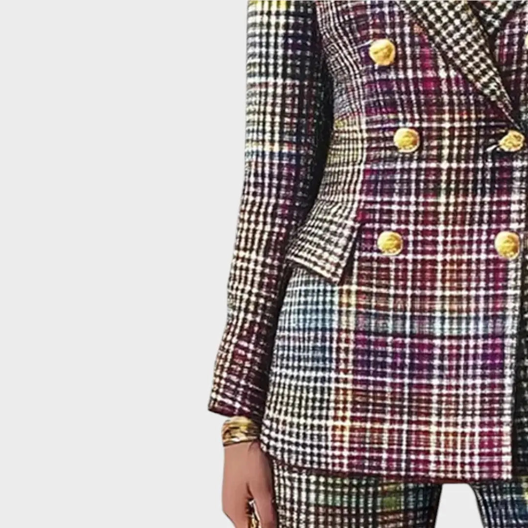 Haily |  Conjunto de Traje con Estampado Colorido Alba Madrid