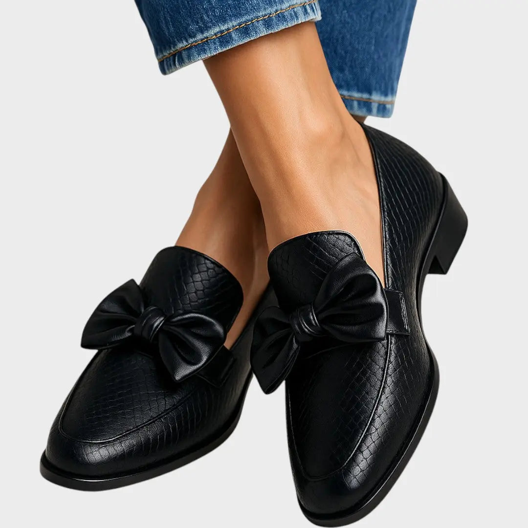Claudia | Mocasines con Lazo Alba Madrid