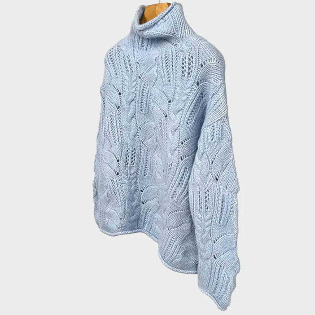Celeste | Jersy de Punto Trenzado Alba Madrid