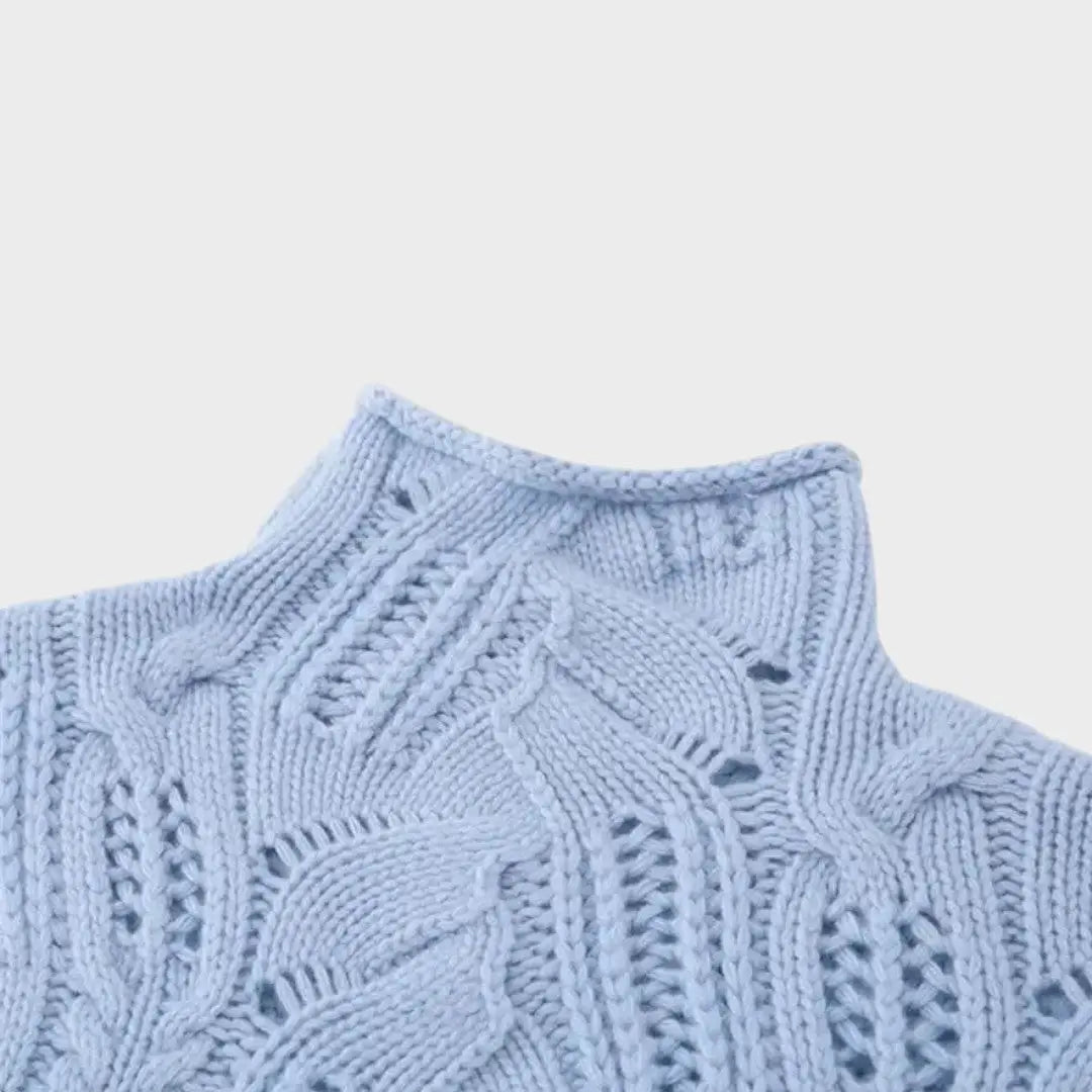 Celeste | Jersy de Punto Trenzado Alba Madrid