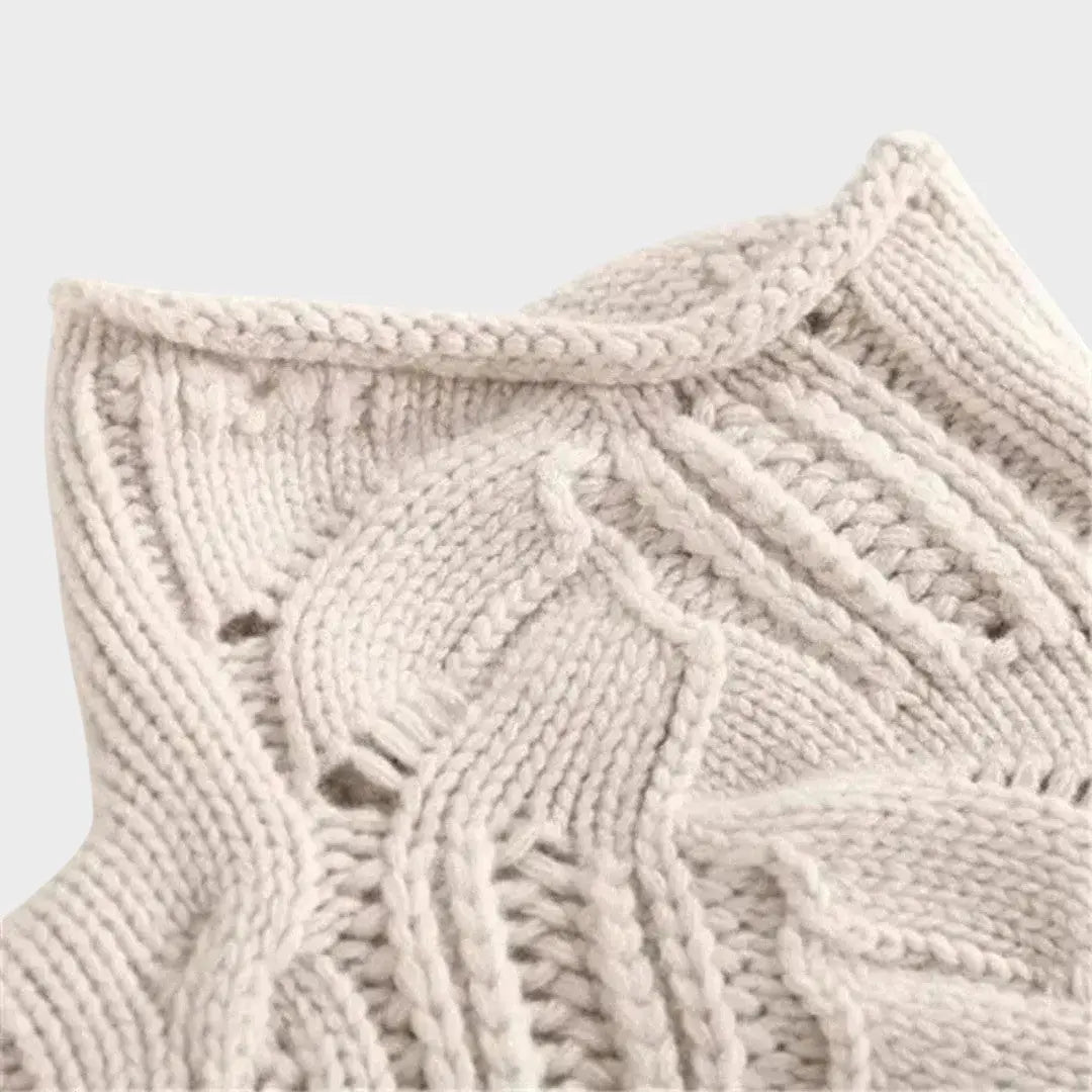 Celeste | Jersy de Punto Trenzado Alba Madrid