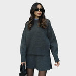 Lara | Conjunto de Falda y Suéter de Punto Alba Madrid