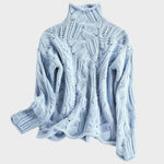 Celeste | Jersy de Punto Trenzado Alba Madrid