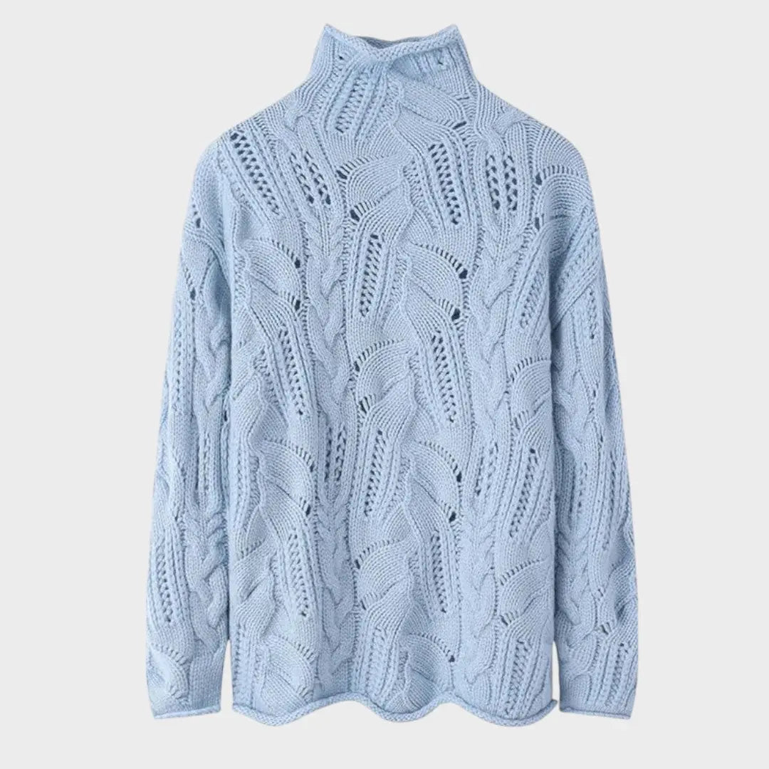 Celeste | Jersy de Punto Trenzado Alba Madrid