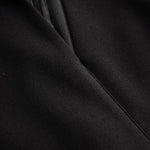Nora | Vestido Negro con Cinturón y Cuello Mandarin Alba Madrid