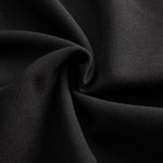 Nora | Vestido Negro con Cinturón y Cuello Mandarin Alba Madrid