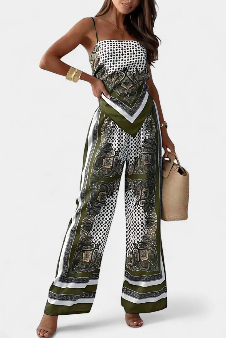 Leonie Conjunto Paisley con Tiras Alba Madrid