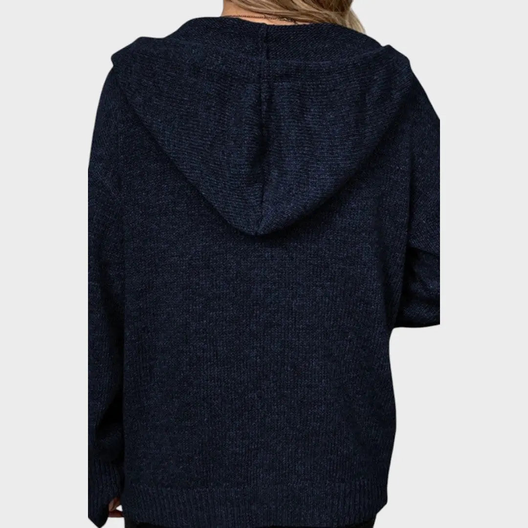 Amélia | Cardigan de Punto Suave con Capucha Alba Madrid