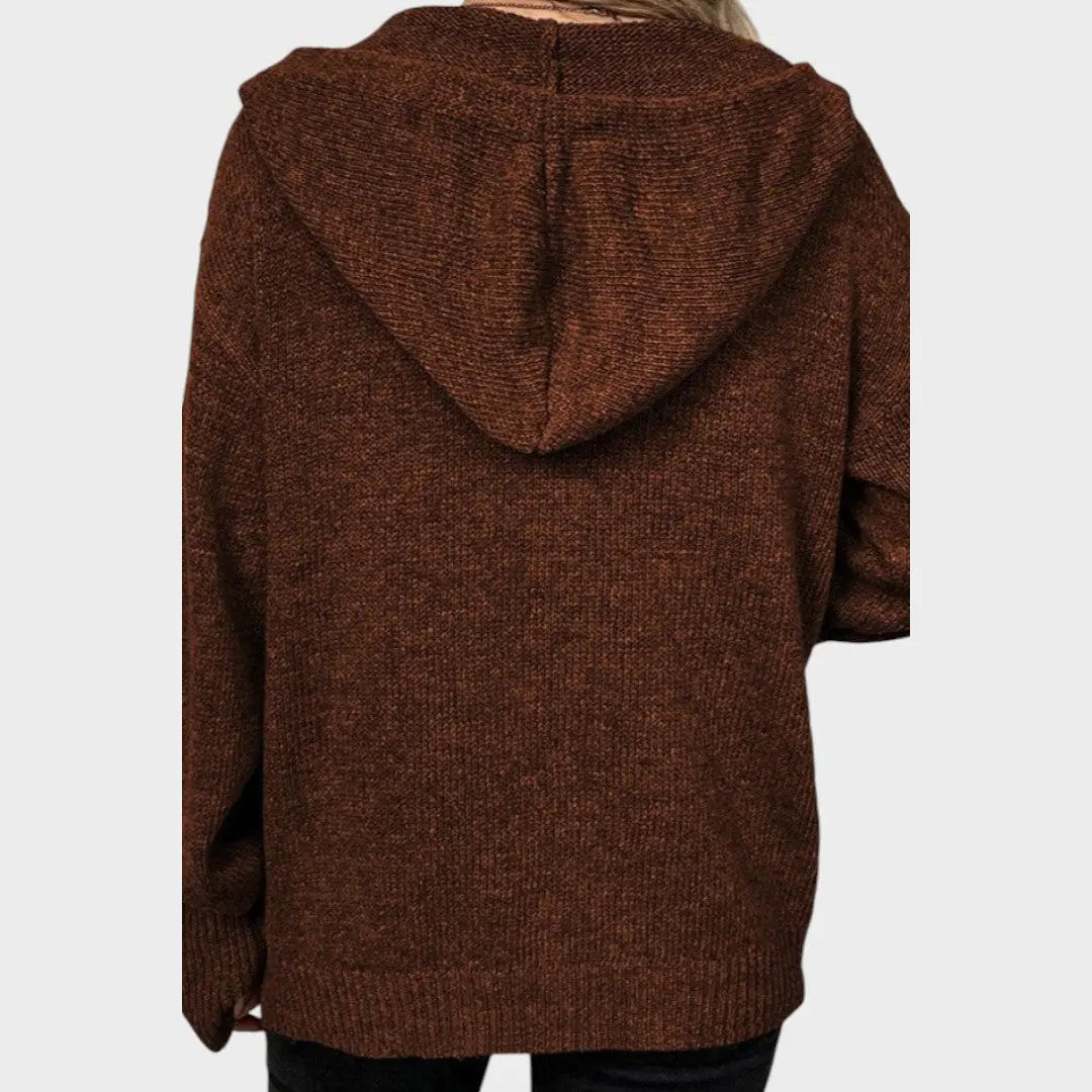 Amélia | Cardigan de Punto Suave con Capucha Alba Madrid