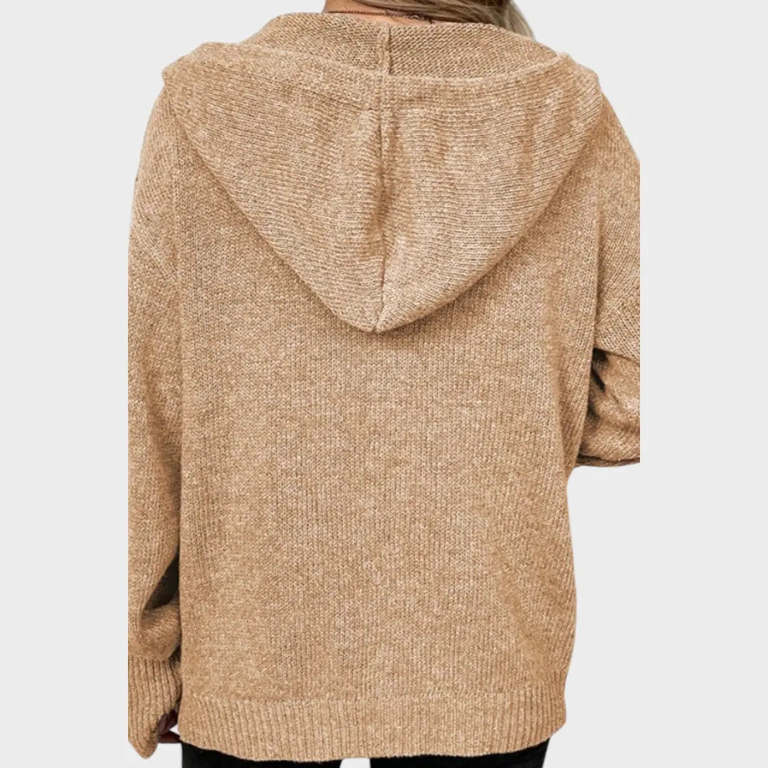 Amélia | Cardigan de Punto Suave con Capucha Alba Madrid