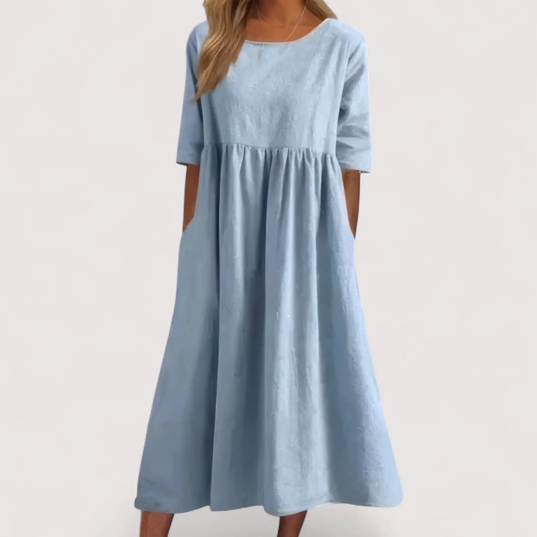 Selina™ | Vestido de Algodón Elegante y Favorable Alba Madrid