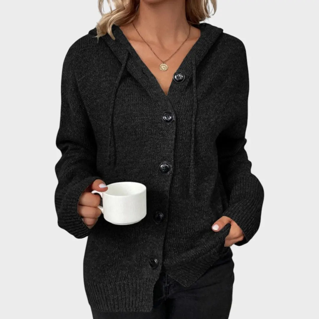 Amélia | Cardigan de Punto Suave con Capucha Alba Madrid