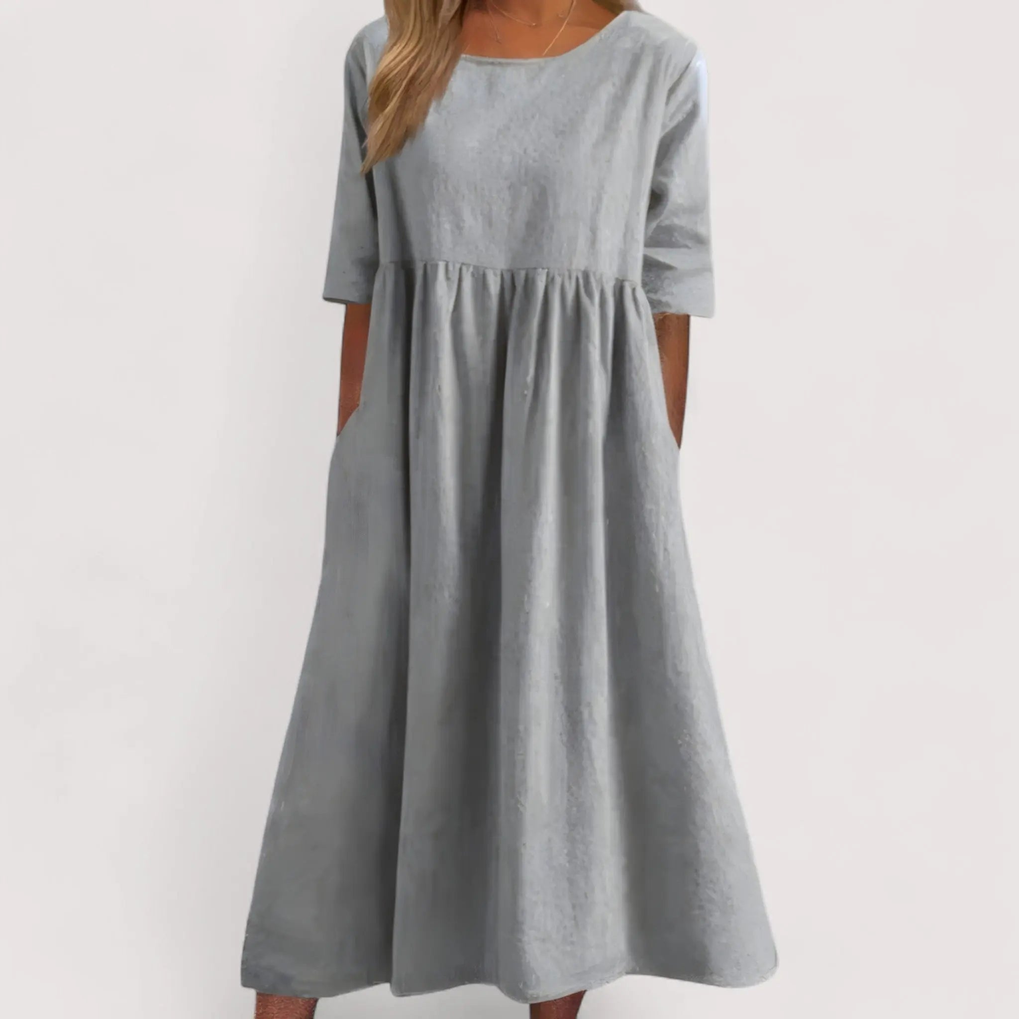 Selina™ | Vestido de Algodón Elegante y Favorable Alba Madrid