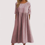 Selina™ | Vestido de Algodón Elegante y Favorable Alba Madrid