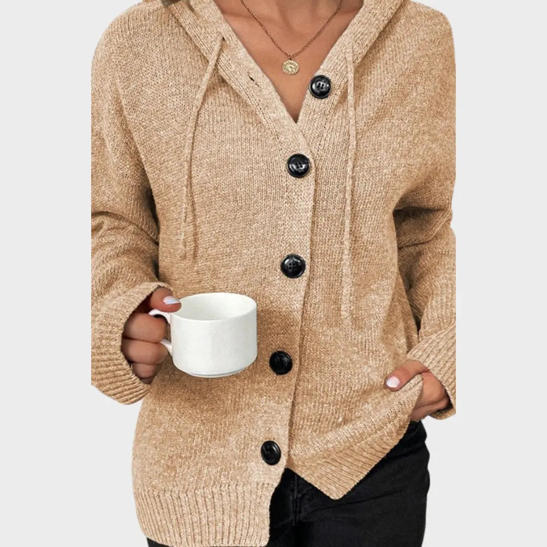 Amélia | Cardigan de Punto Suave con Capucha Alba Madrid