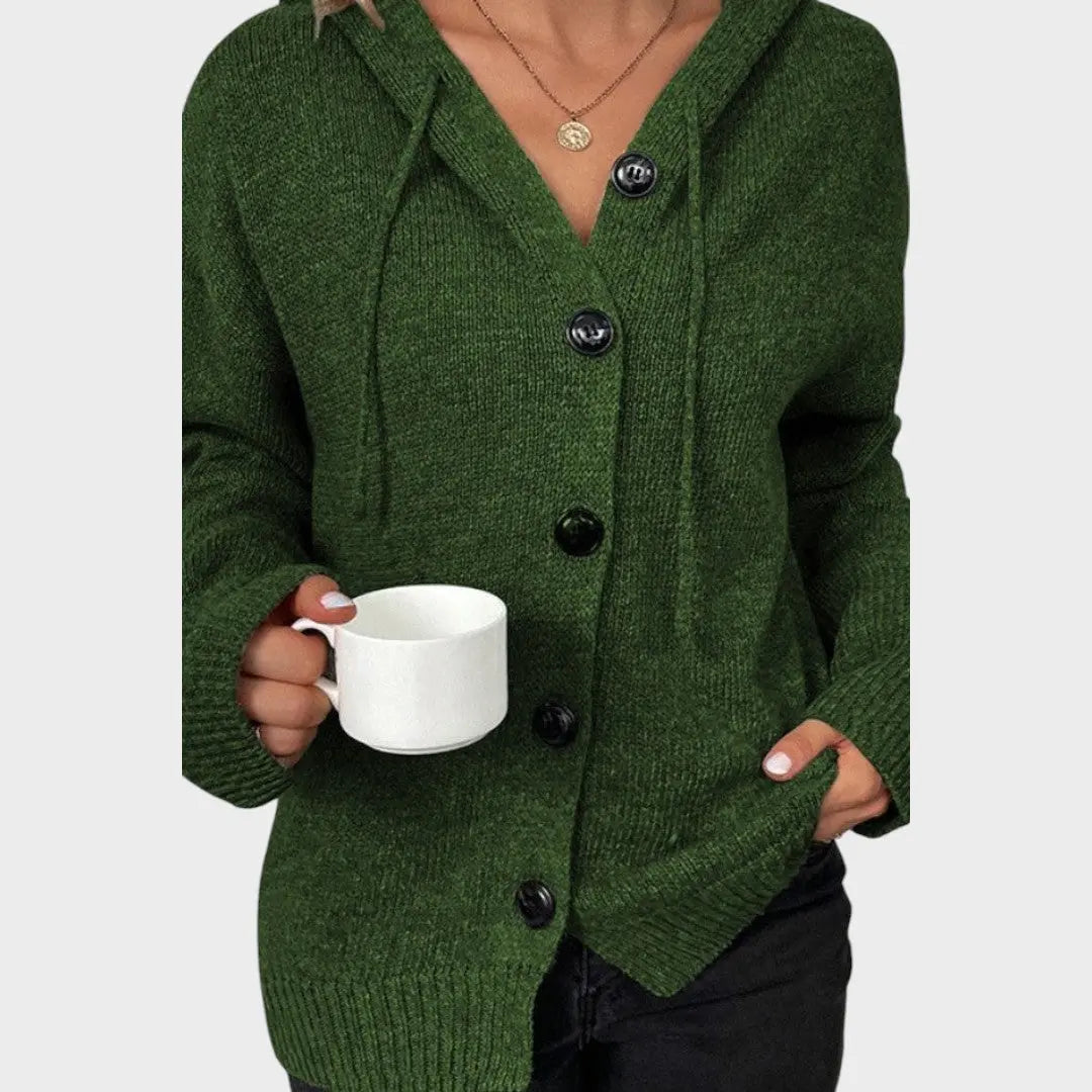 Amélia | Cardigan de Punto Suave con Capucha Alba Madrid