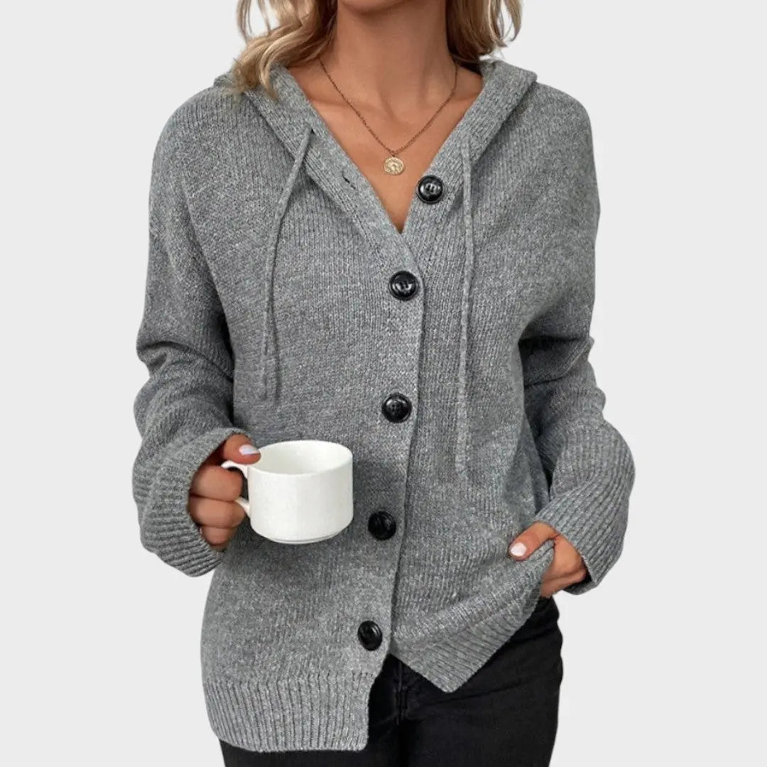 Amélia | Cardigan de Punto Suave con Capucha Alba Madrid