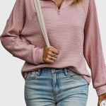 Helene Jersey de Cuello en V con Cremallera y Manga Larga Alba Madrid