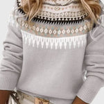 Gemma Jersey de Cuello Redondo Texturizado Alba Madrid
