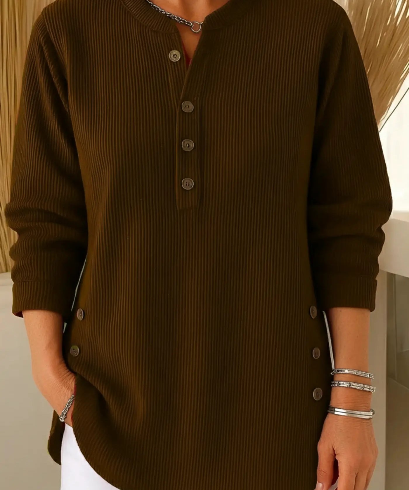 Elise Jersey de Punto Liso con Mangas Largas Alba Madrid