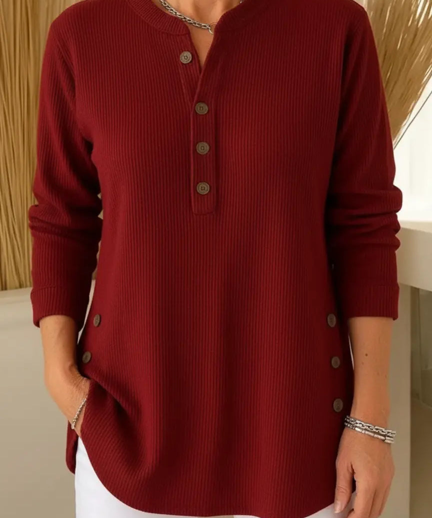 Elise Jersey de Punto Liso con Mangas Largas Alba Madrid
