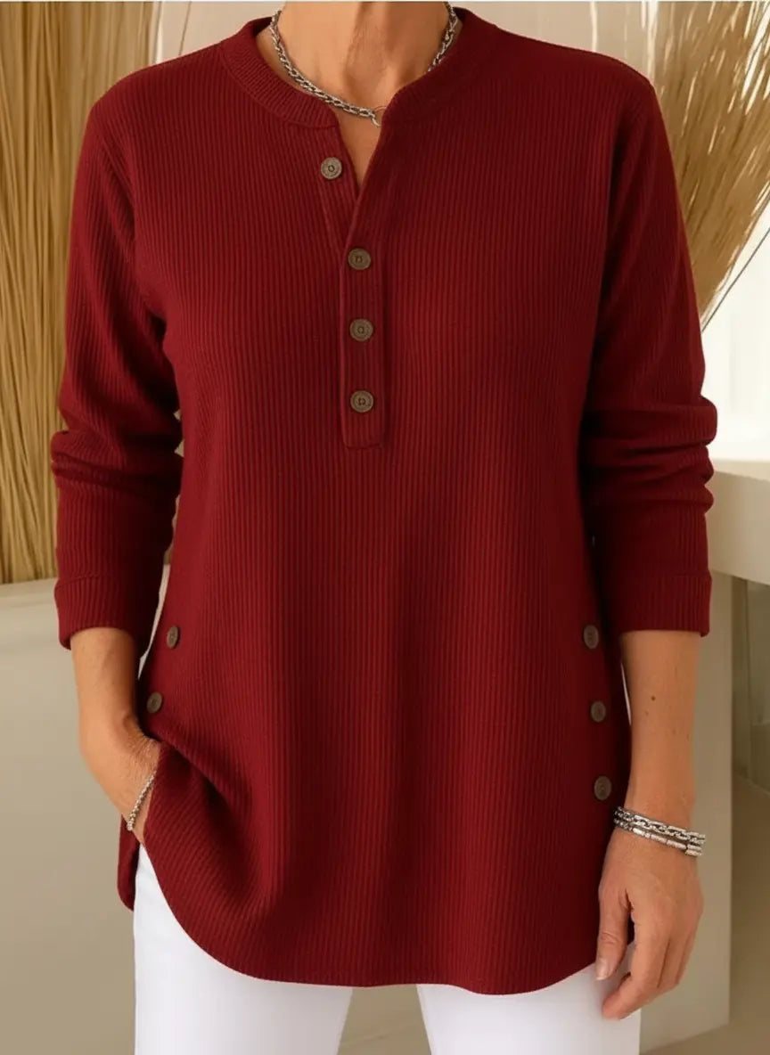 Elise Jersey de Punto Liso con Mangas Largas Alba Madrid