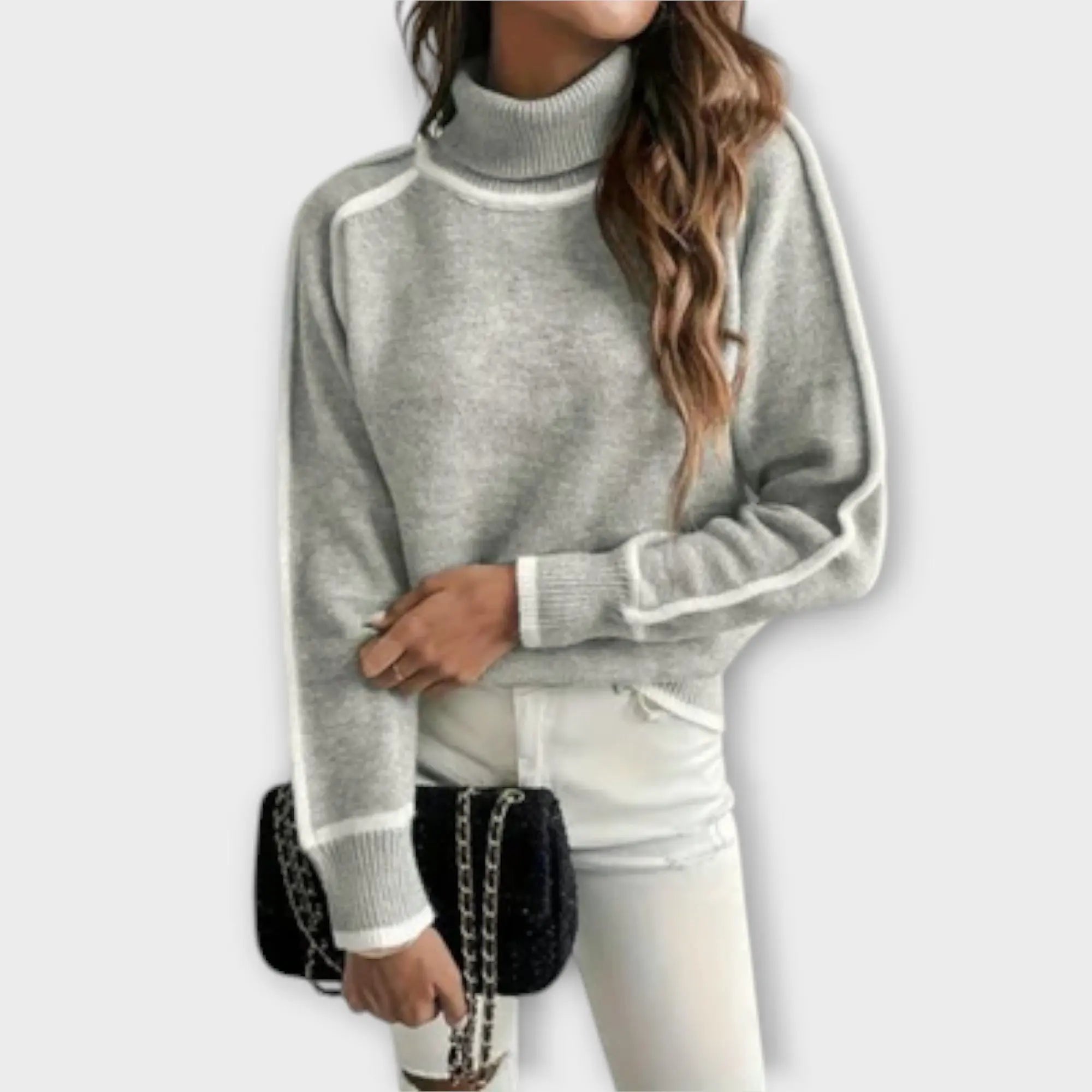 Aurora - Suéter casual con cuello alto Alba Madrid
