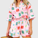 Paula Conjunto de Estampado Pink Alba Madrid