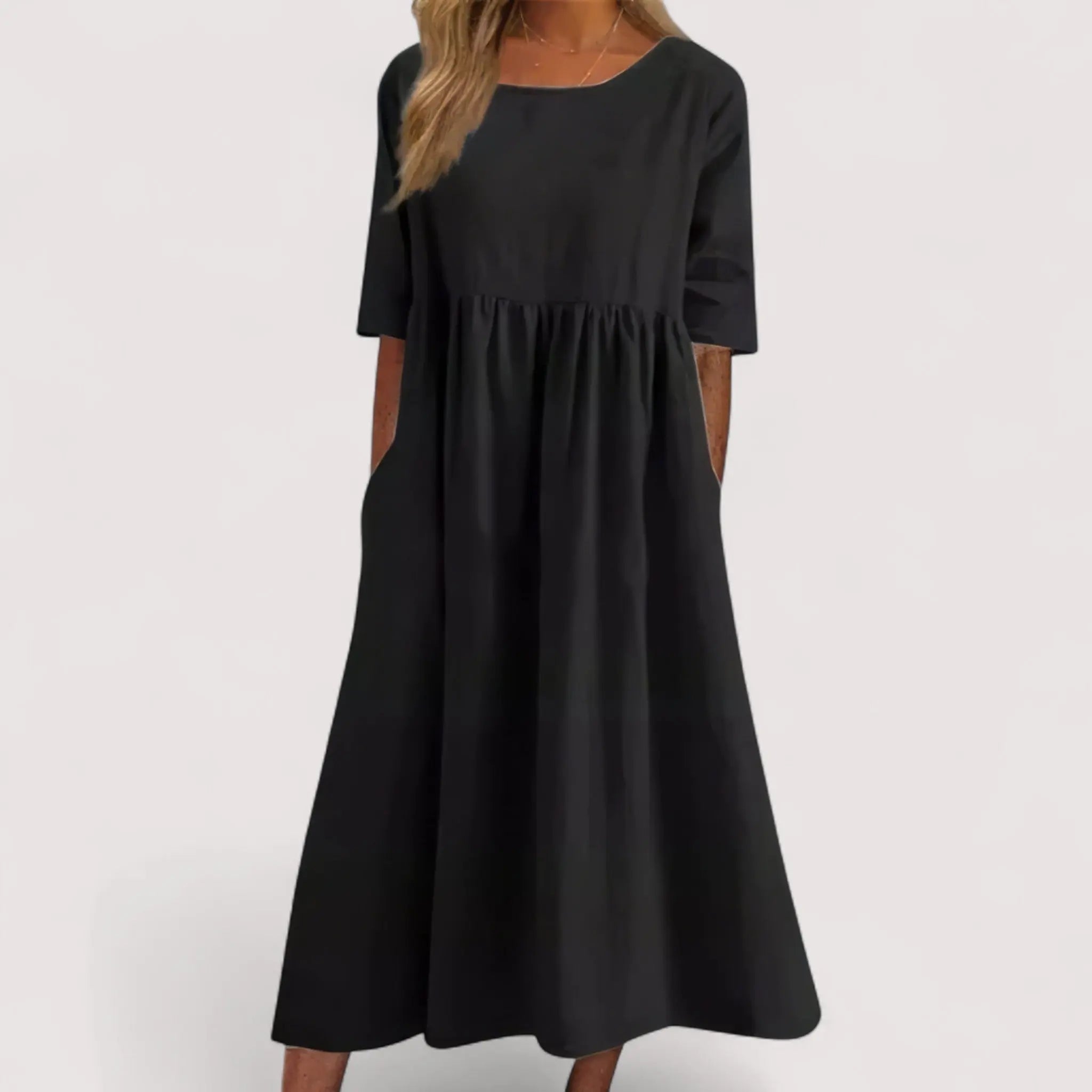 Selina™ | Vestido de Algodón Elegante y Favorable Alba Madrid