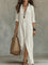 Carmen | Vestido maxi negro holgado con botones Alba Madrid